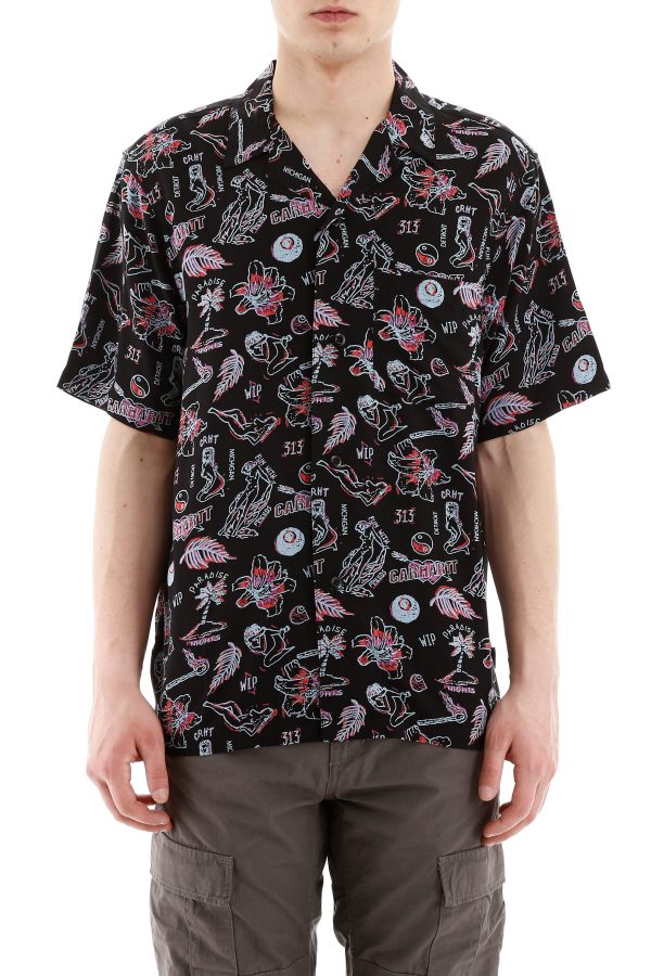 CAMICIA BOWLING STAMPA PARADISE
