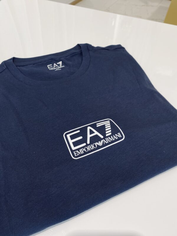 T-shirt EA7 EMPORIO ARMANI granatowy