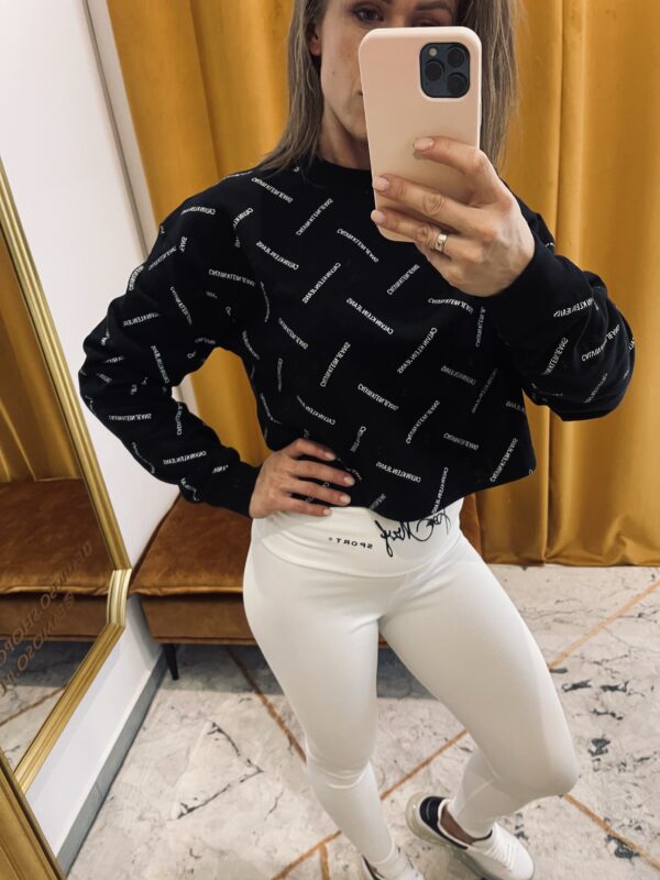 Bluza czarna LOGO Calvin Klein