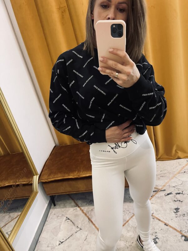 Bluza czarna LOGO Calvin Klein