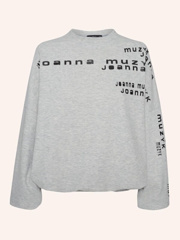 Joanna Muzyk bluza dresowa Logo Grey
