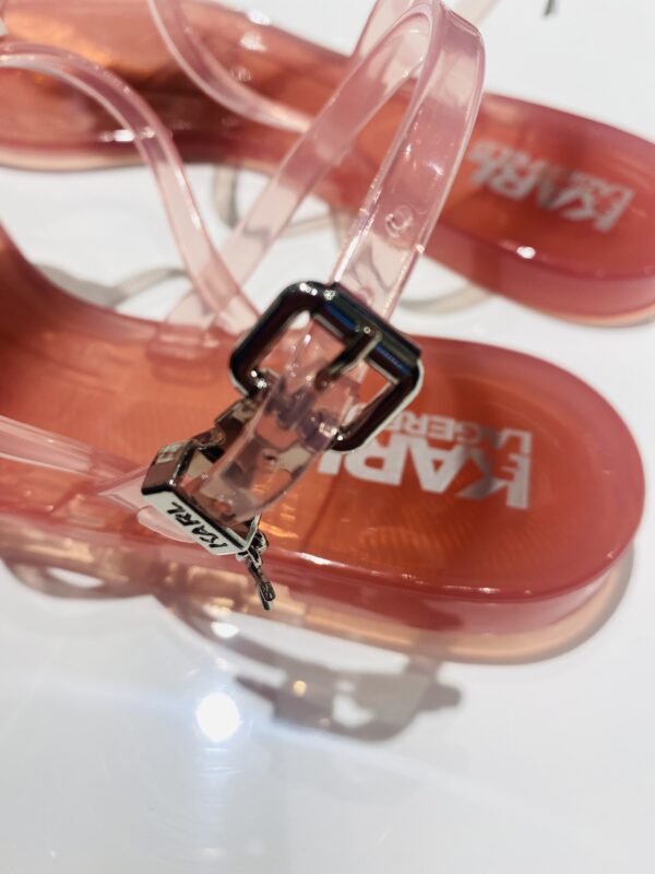 Różowe japonki sandałki JELLY