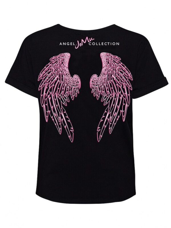 JO.MU T-SHIRT ANGEL CZARNY