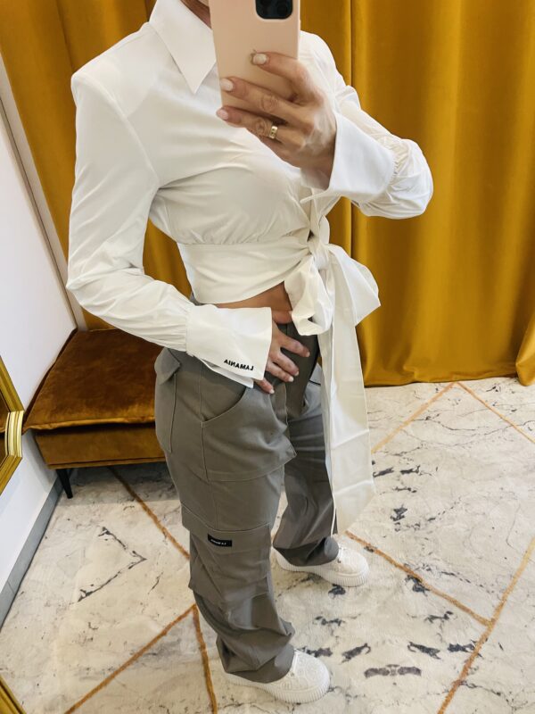 LaMania biała elegancka bluzka