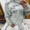 Joanna Muzyk bluza dresowa Logo Grey+ farbka