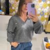 Miss Sixty sweter szary kaszmirowy