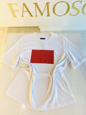 LAMANIA t-shirt biały SIGNATURE 2
