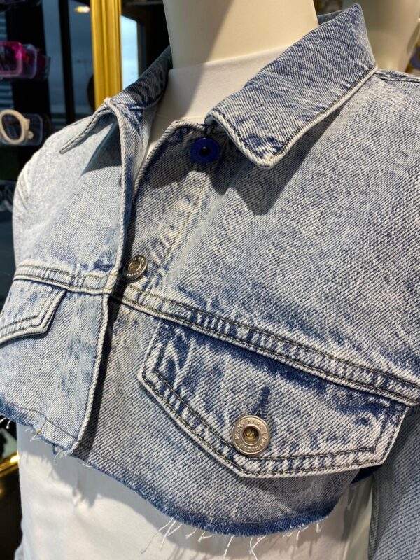 Karl Lagerfeld krótka kurtka jeansowa