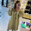 Karl Lagerfeld beżowa parka - obrazek 3