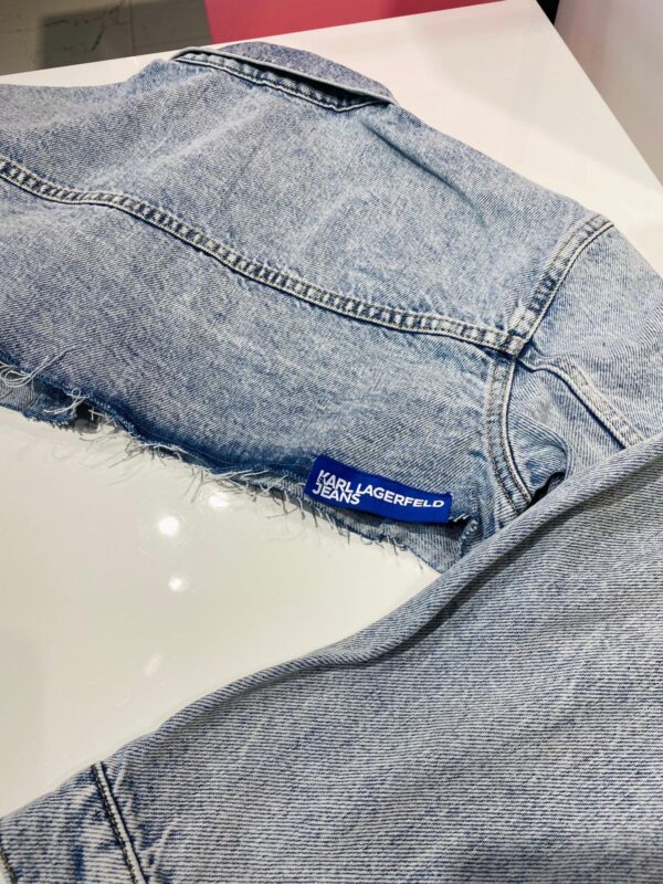 Karl Lagerfeld krótka kurtka jeansowa
