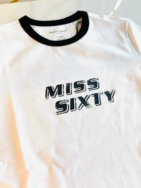 MISS SIXTY t-shirt z lamówką