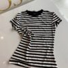 La Mania top CHARLOTTE BLACK-WHITE