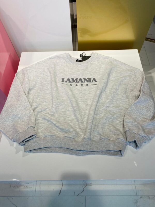 LaMania bluza LOW jasno szary melanż