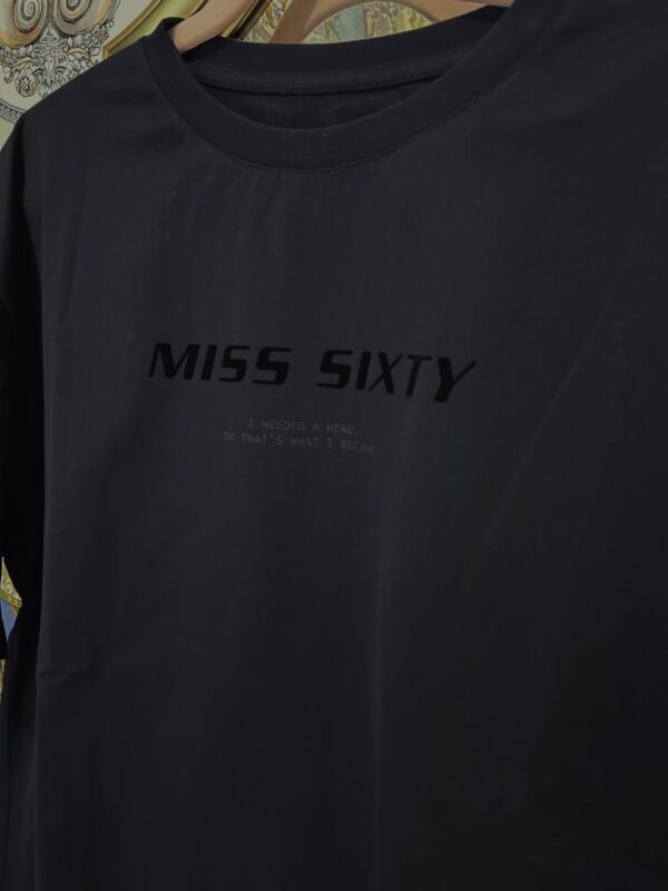 Miss Sixty czarny oversizowy t-shirt