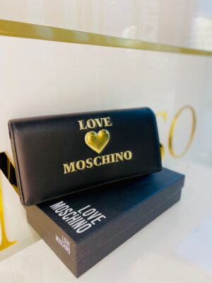 Czarny portfel kopertówka LOVE MOSCHINO