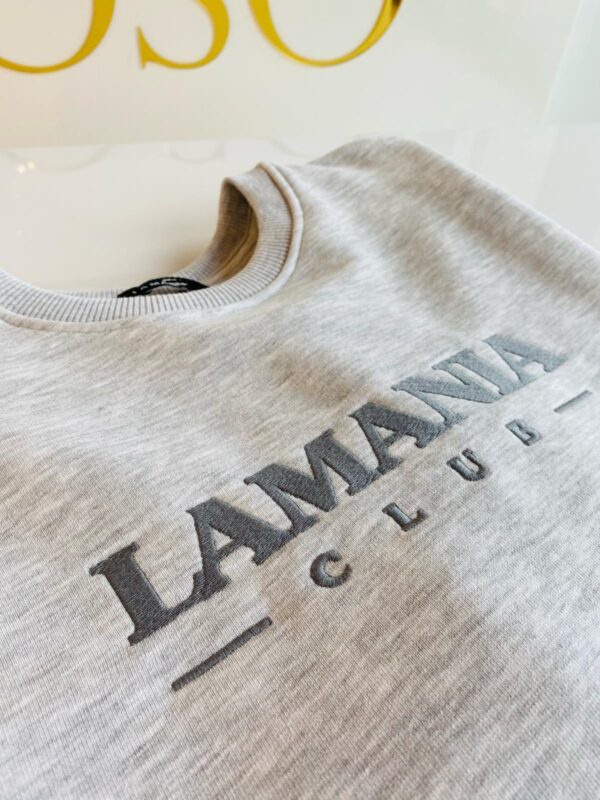 LaMania bluza LOW jasno szary melanż - obrazek 5