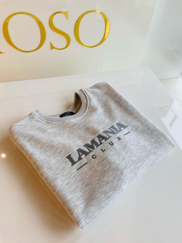 LaMania bluza LOW jasno szary melanż - obrazek 6